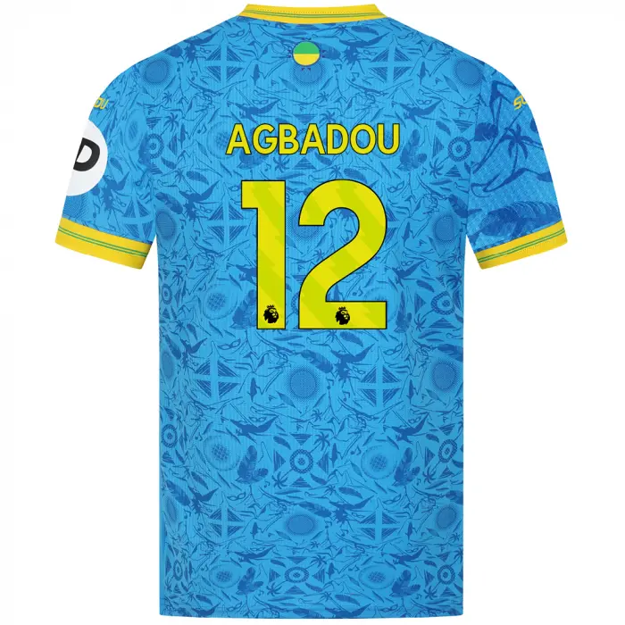 Wolverhampton Wanderers Store | Shop Official 2025-26 Wolves Pro Third Shirt – Adult AGBADOU 12 Wolves Gear